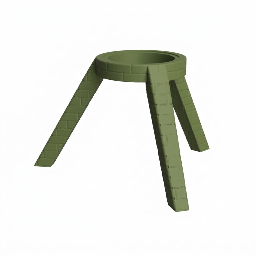 Socle de lampe - Tripod Brique - Image 6